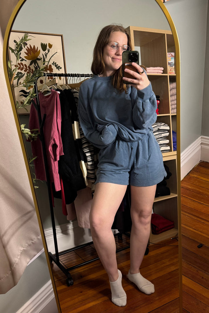 Mineral Washed French Terry Shorts Set