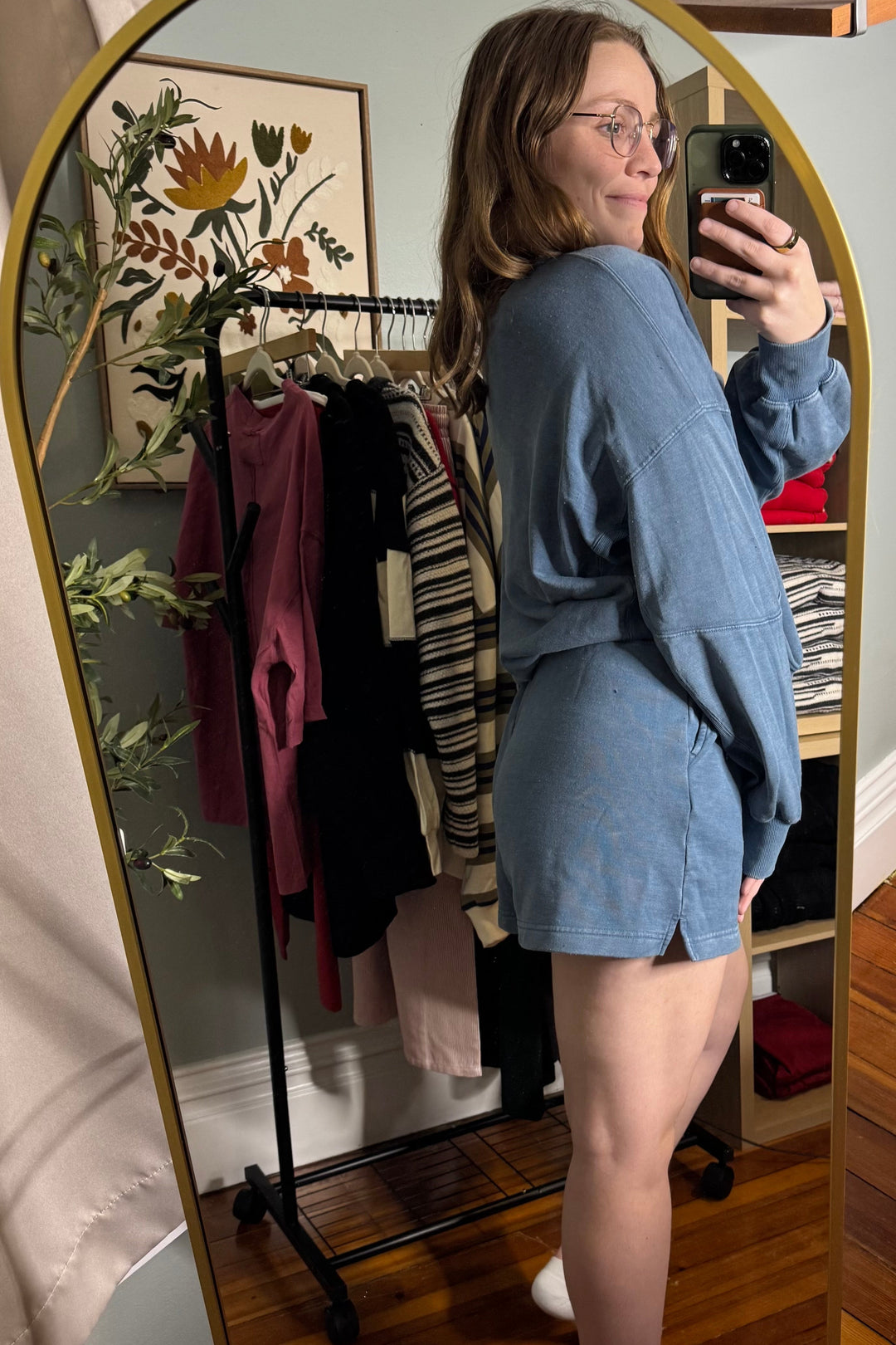 Mineral Washed French Terry Shorts Set