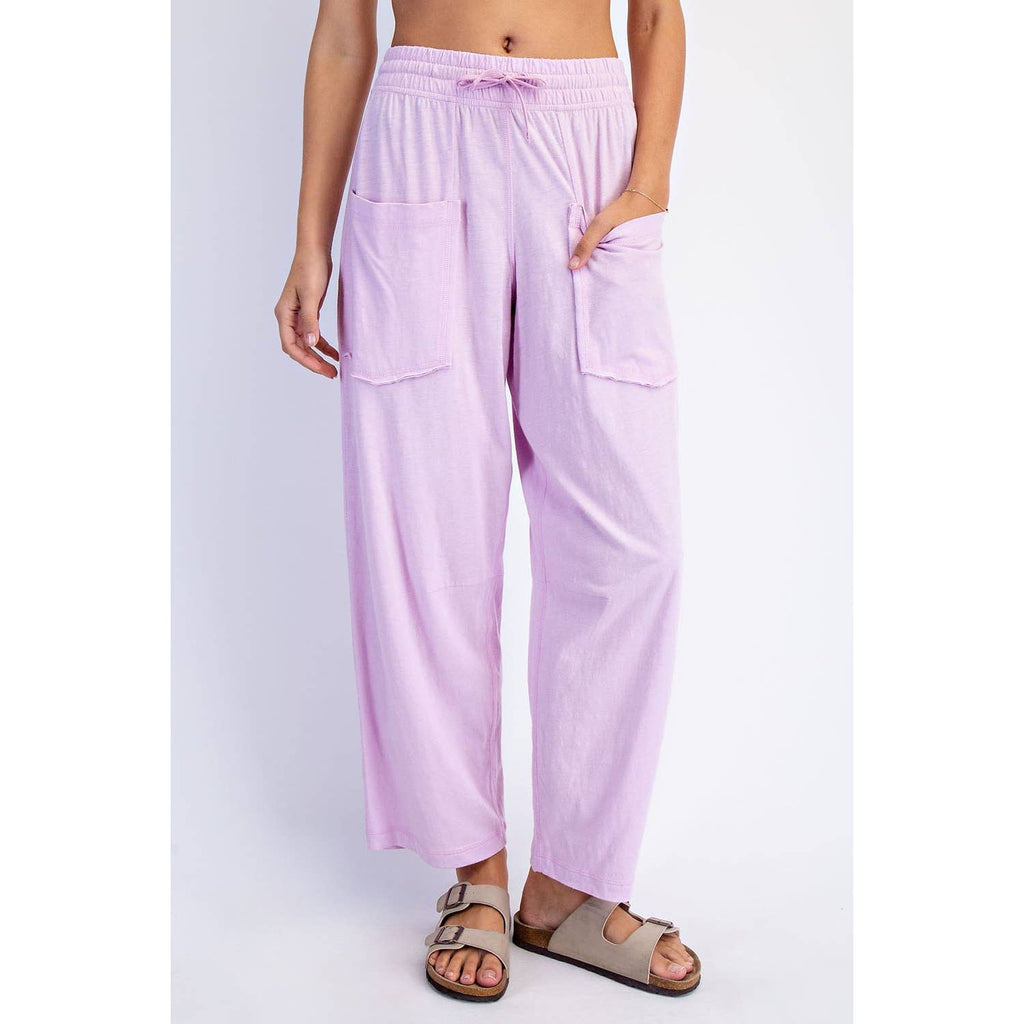 Cotton Slub Barrel Pant
