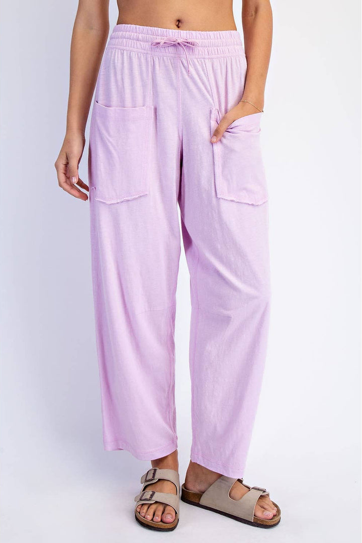 Cotton Slub Barrel Pant