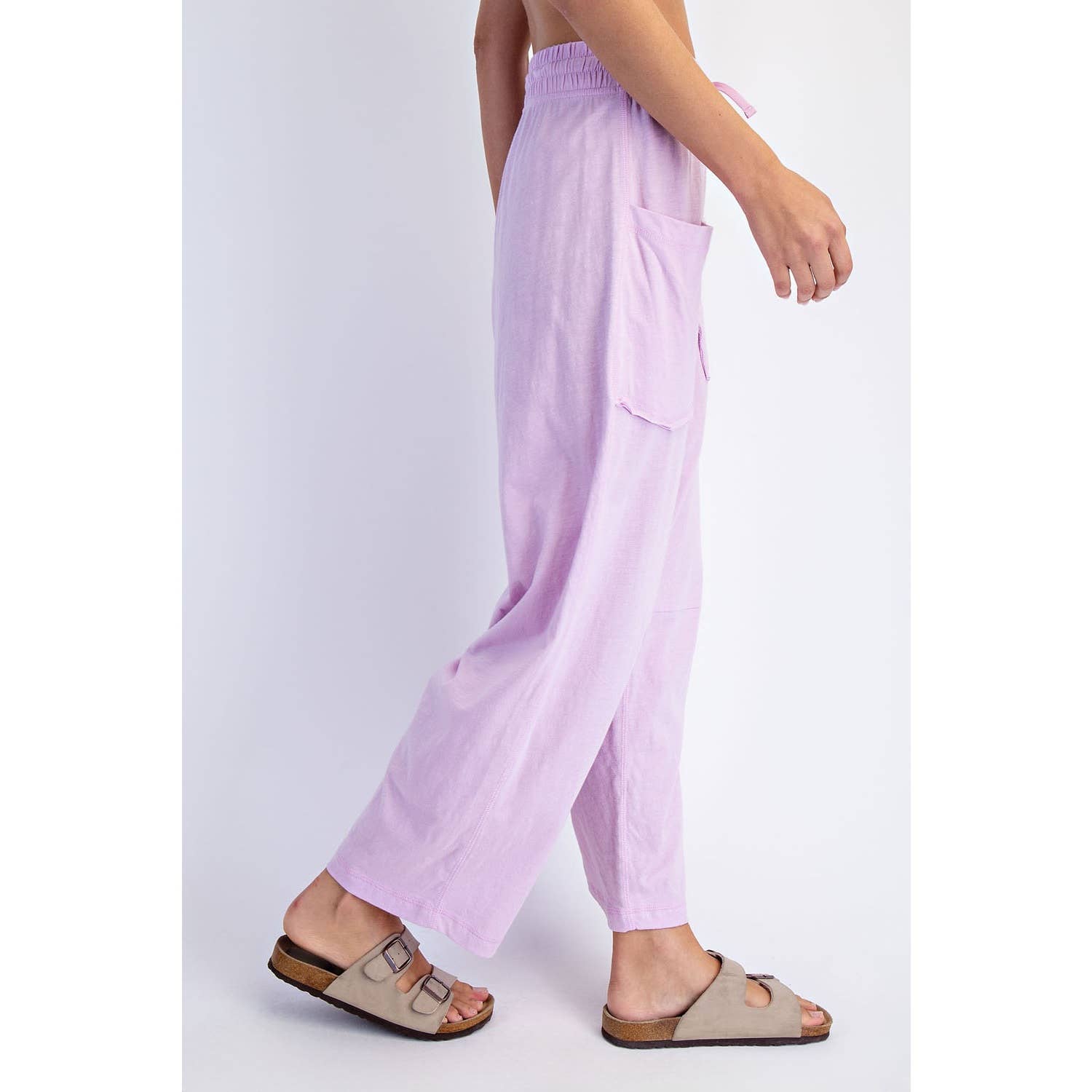 Cotton Slub Barrel Pant