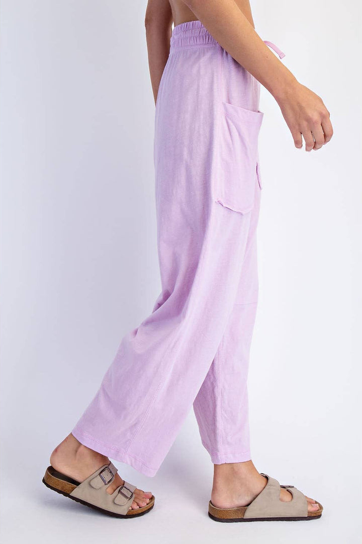 Cotton Slub Barrel Pant