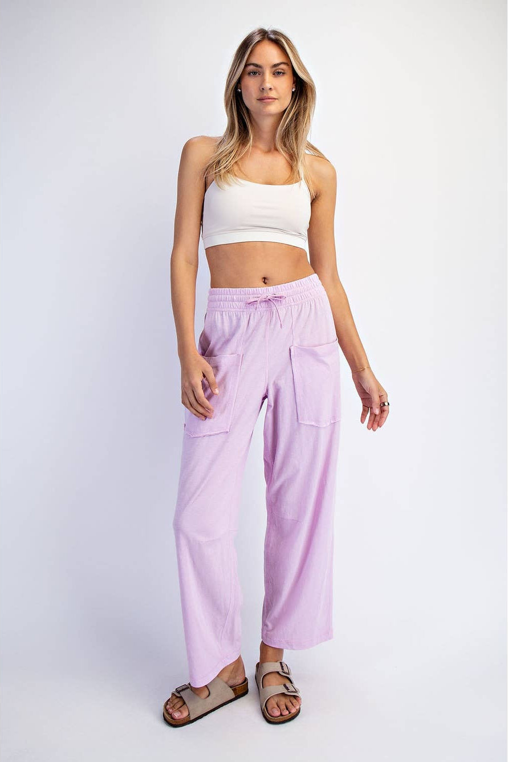 Cotton Slub Barrel Pant