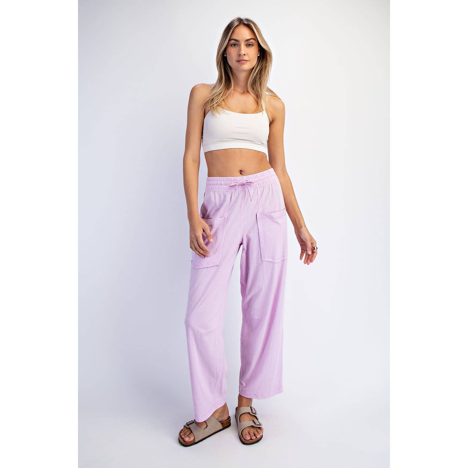 Cotton Slub Barrel Pant