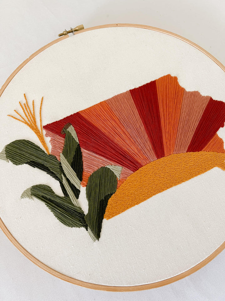 Signature Iowa 8" Hoop DIY Embroidery Kit